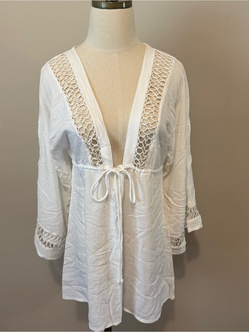 Raviya White Swim Coverup